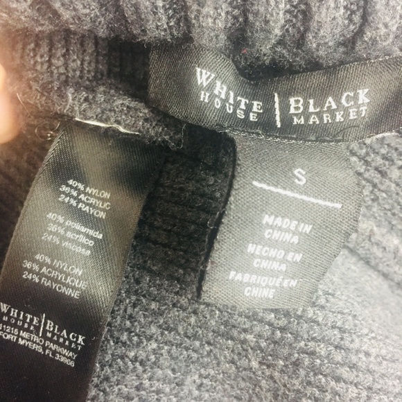 White House Black Market Poncho Sweater Small Full - Picture 8 of 8